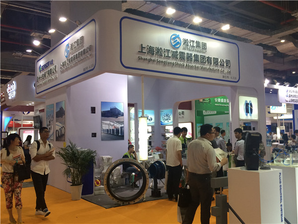 橡膠接頭廠家參加上海國際泵管閥展覽會現場